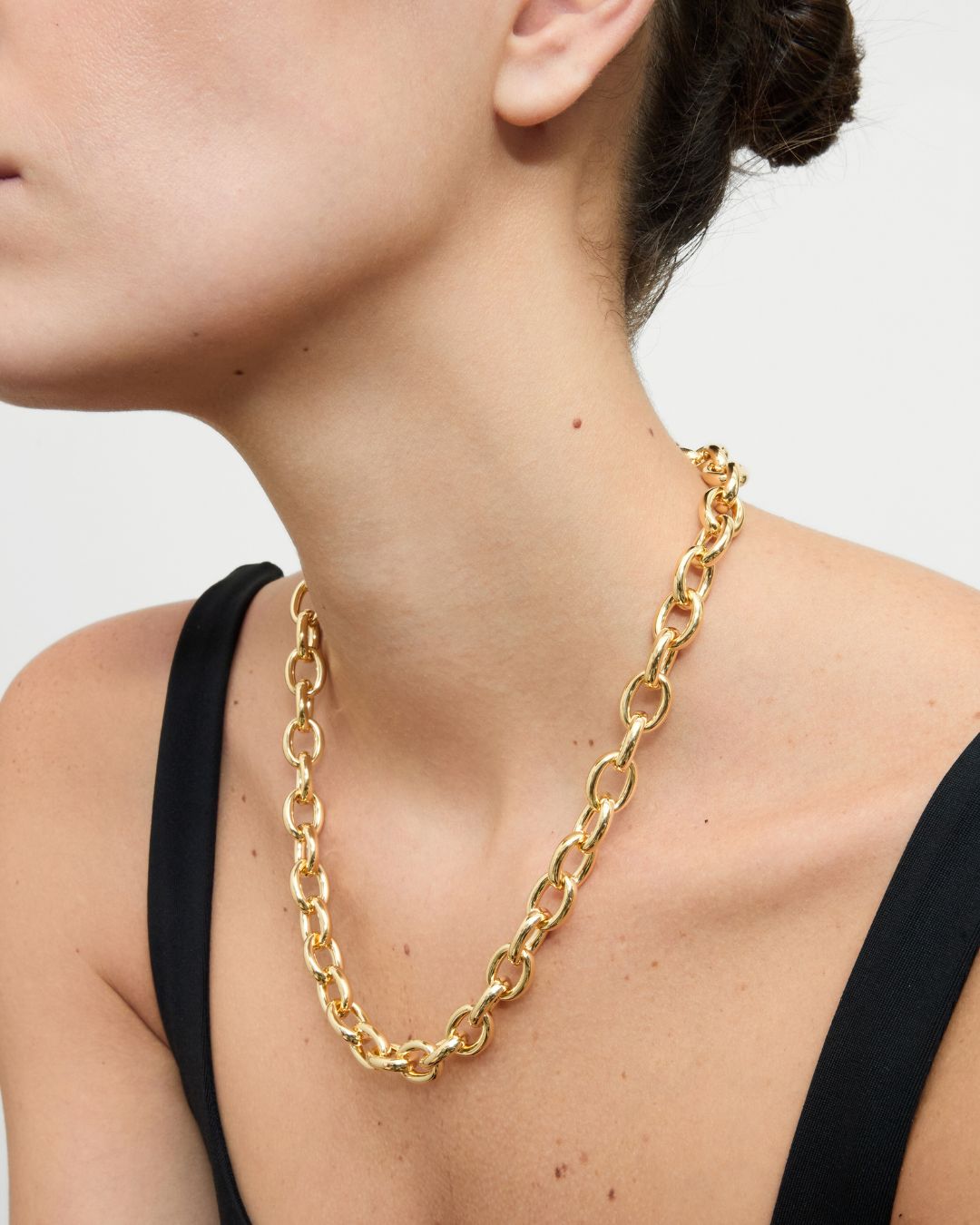 (WH) Collar Oval Links Lock