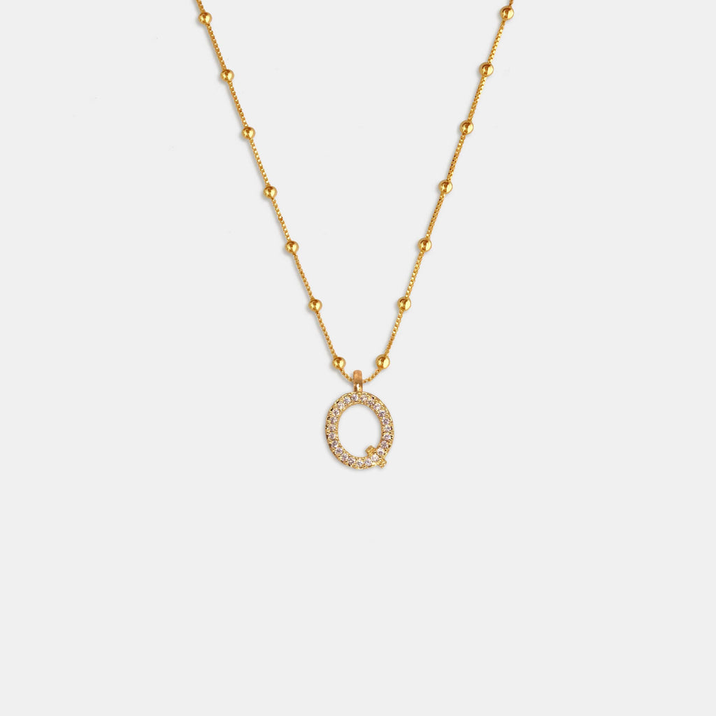 (WH) Collar Shine Letter
