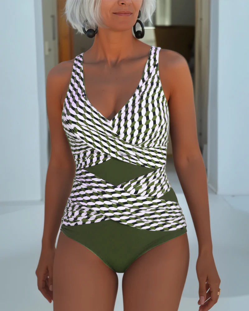 Traje de baño mujer elegante con efecto moldeador