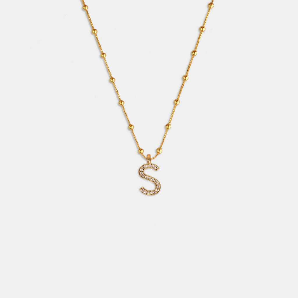 (WH) Collar Shine Letter