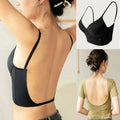 Sujetador push up mujer sin espalda con diseño invisible en U