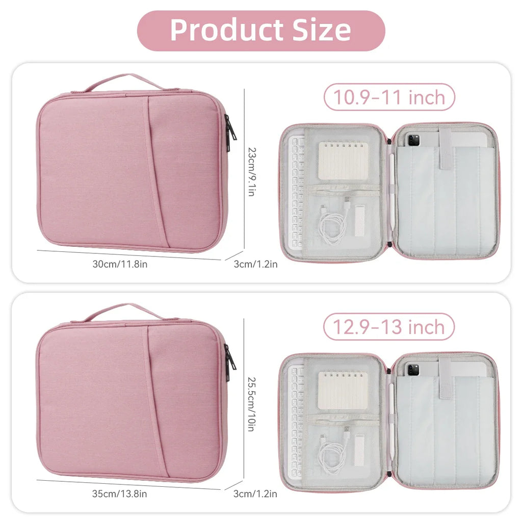Funda tablet 11 a 13 pulgadas nylon acolchada con asa