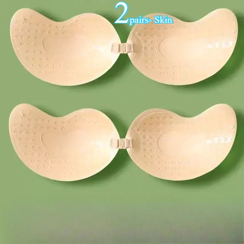 Sujetador adhesivo push up mujer sin tirantes para espalda descubierta