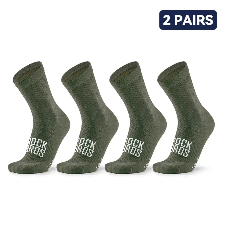 Pack 2 calcetines unisex de ciclismo transpirables y elásticos