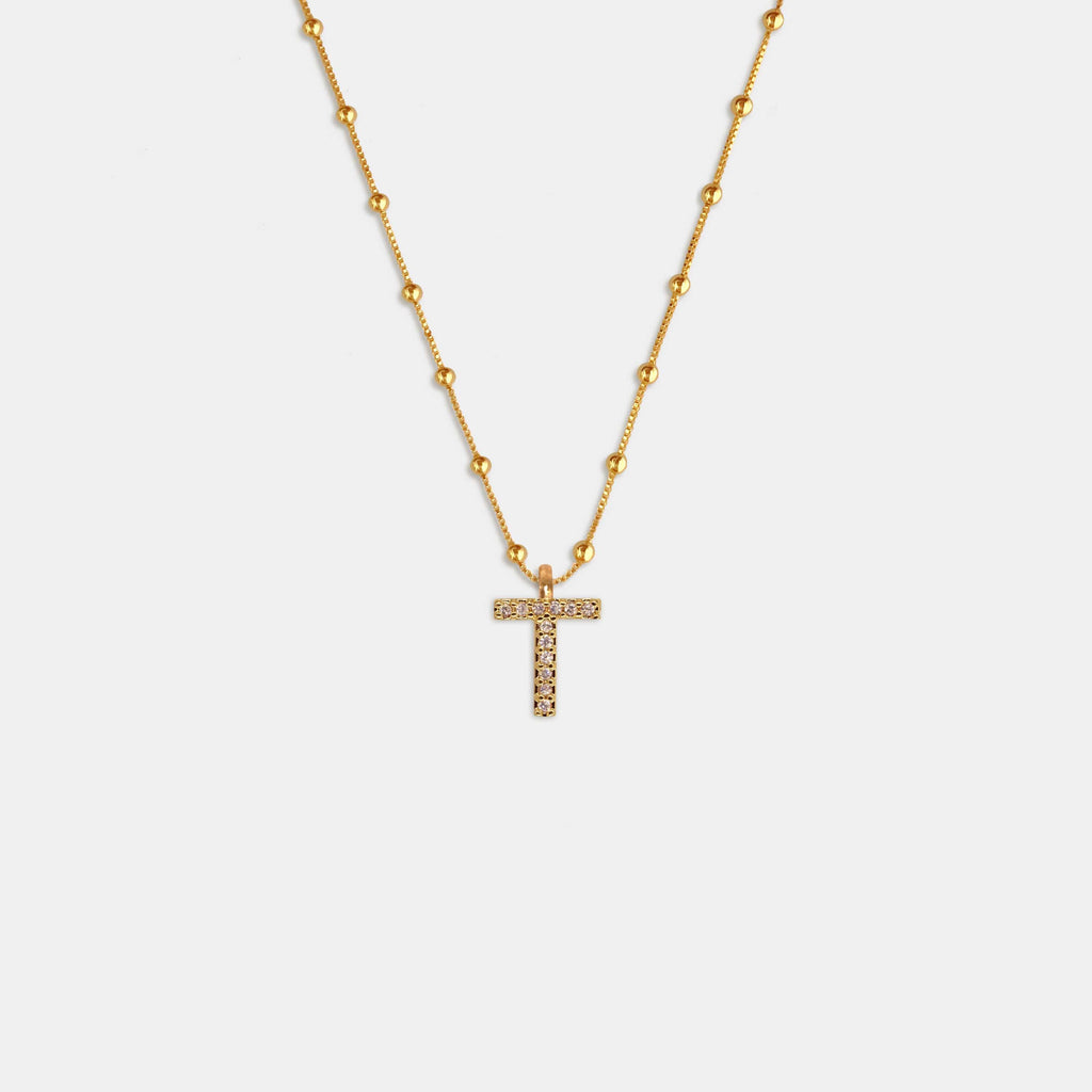 (WH) Collar Shine Letter