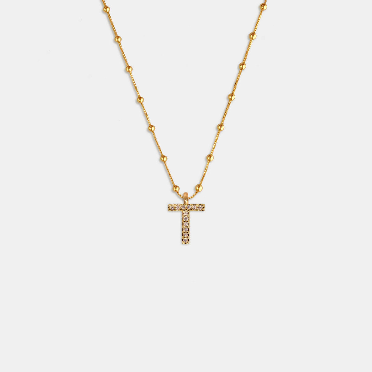 (WH) Collar Shine Letter