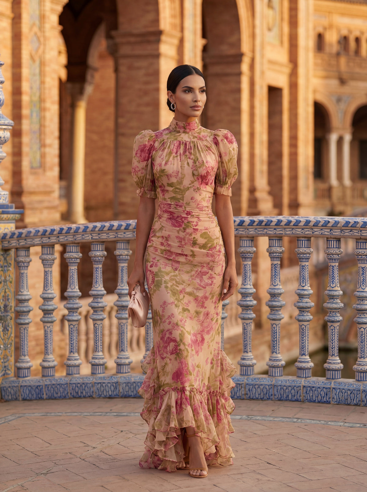 Rosario - Vestido Floral Elegante