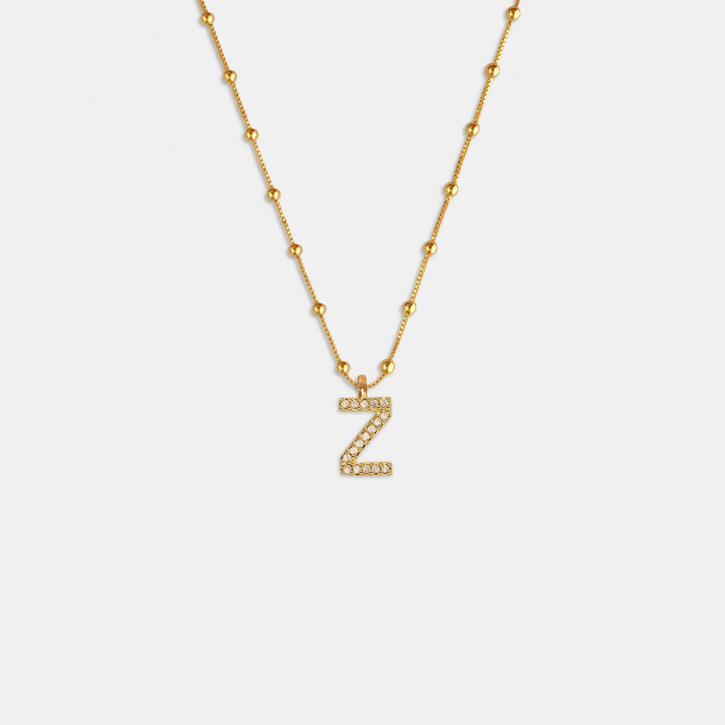 (WH) Collar Shine Letter