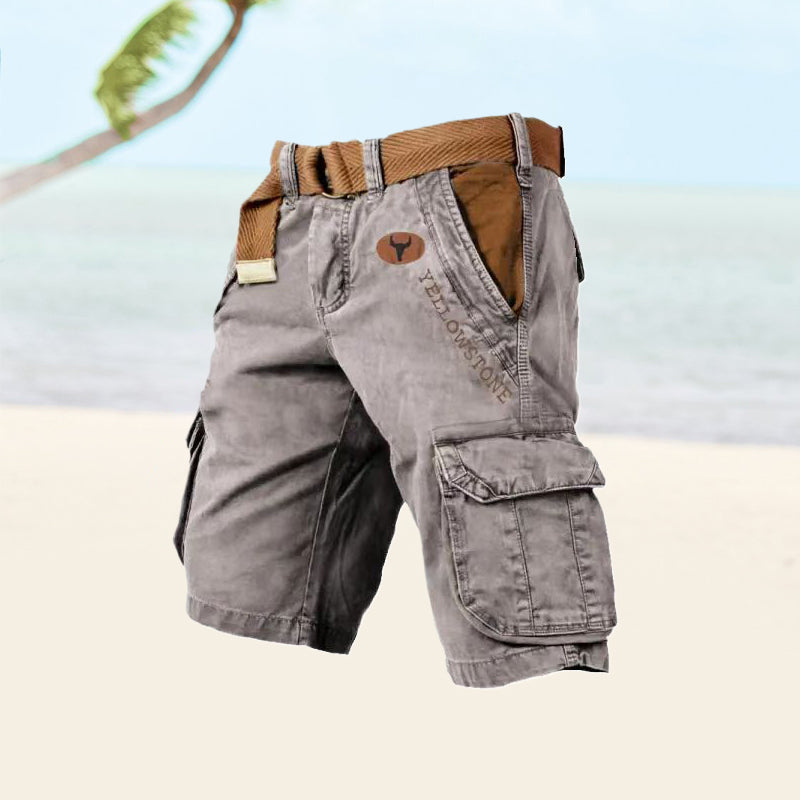 Pantalón corto hombre cargo con bolsillos para verano outdoor