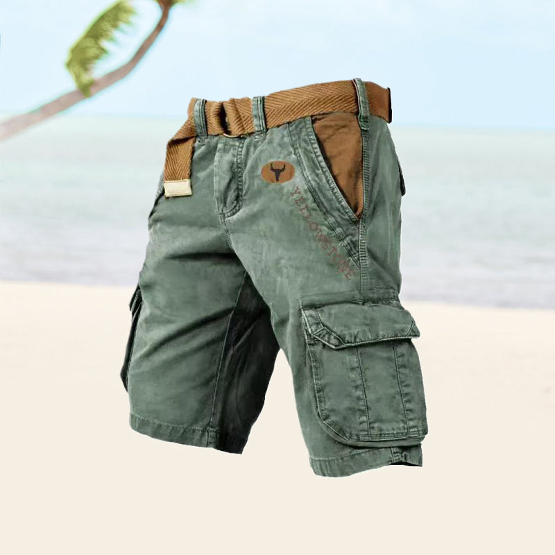 Pantalón corto hombre cargo con bolsillos para verano outdoor