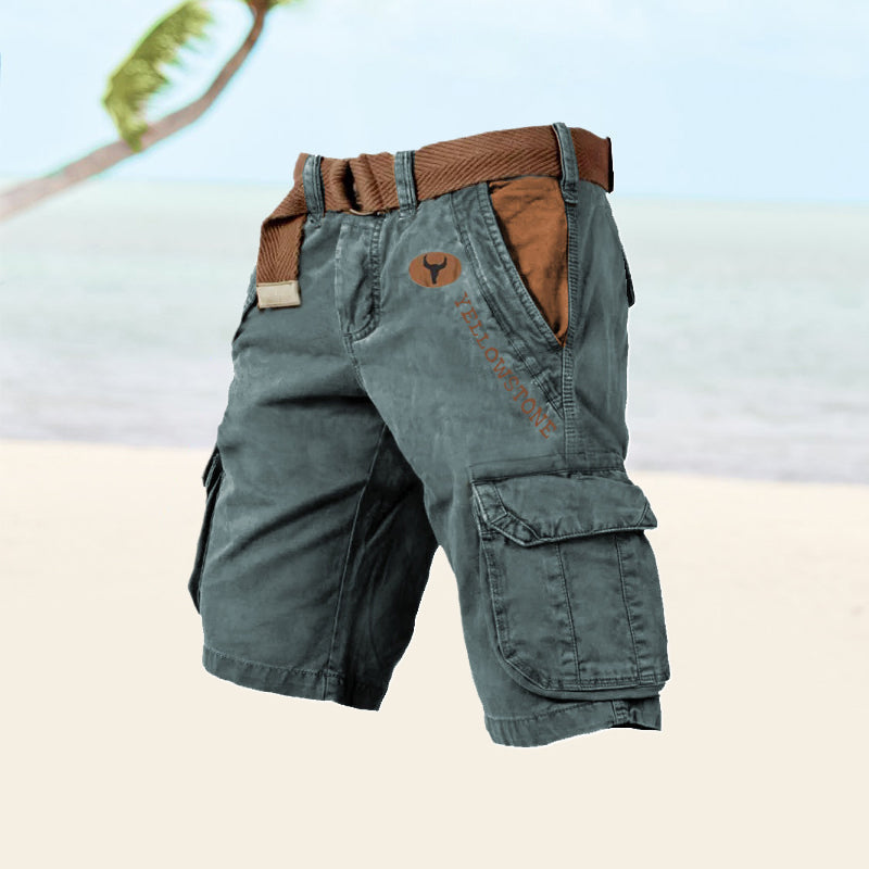 Pantalón corto hombre cargo con bolsillos para verano outdoor