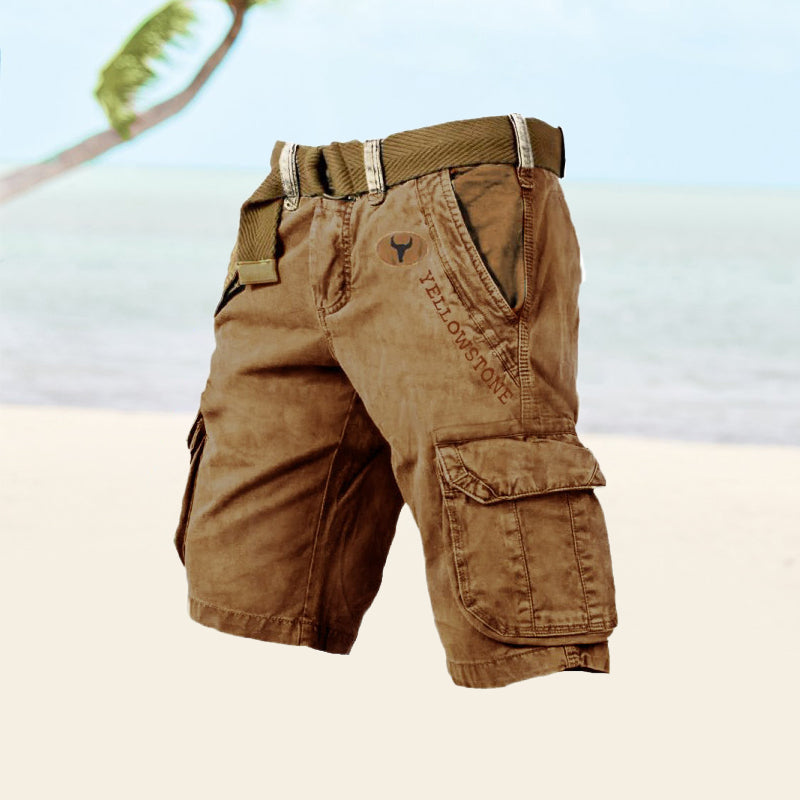 Pantalón corto hombre cargo con bolsillos para verano outdoor