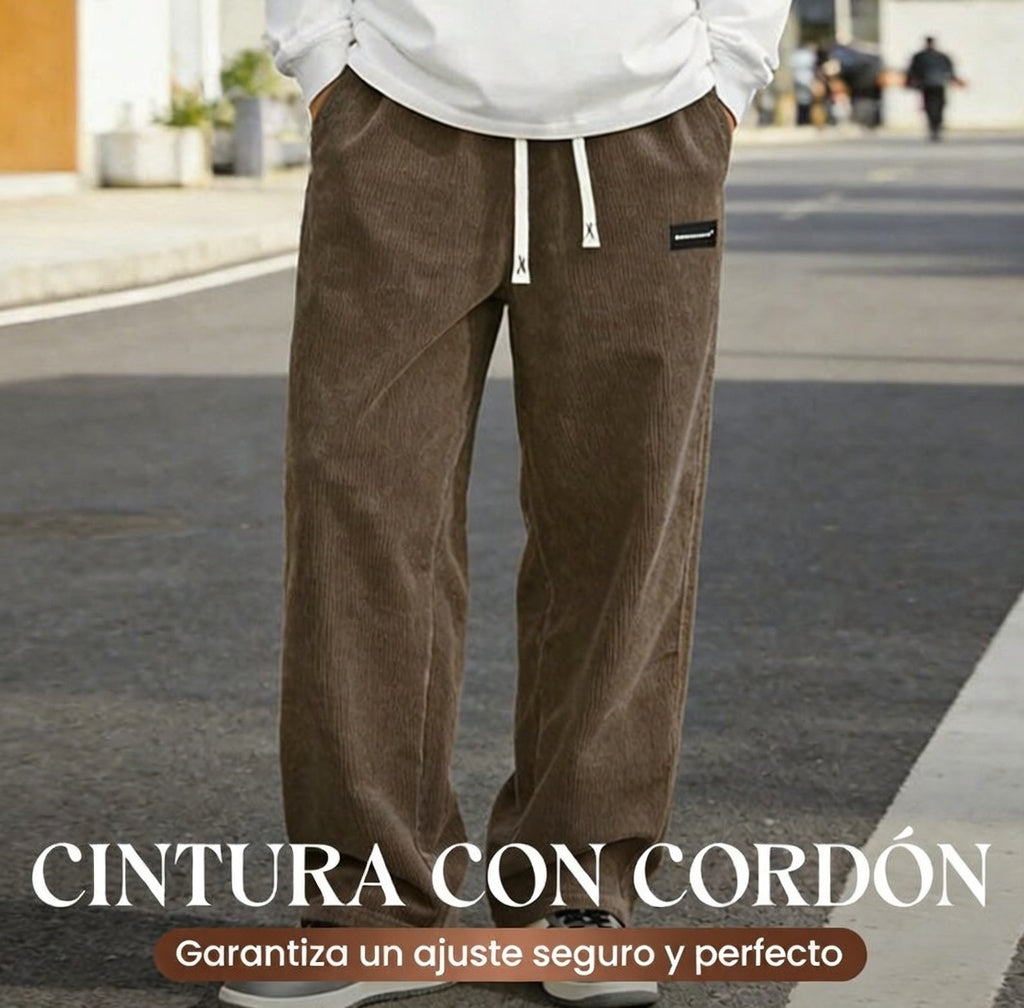 David- Pantalones de hombre con corte holgado