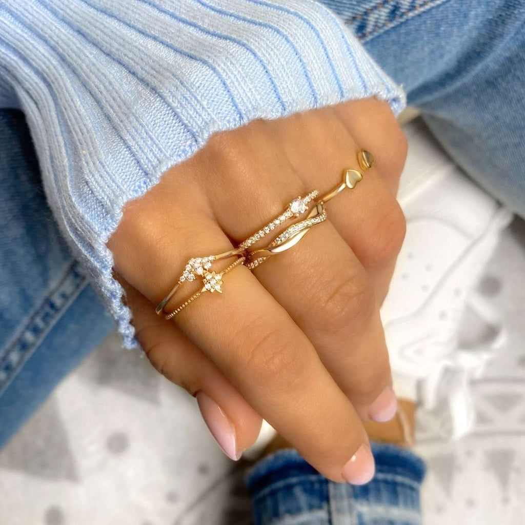 Anillo Duplo Corazón