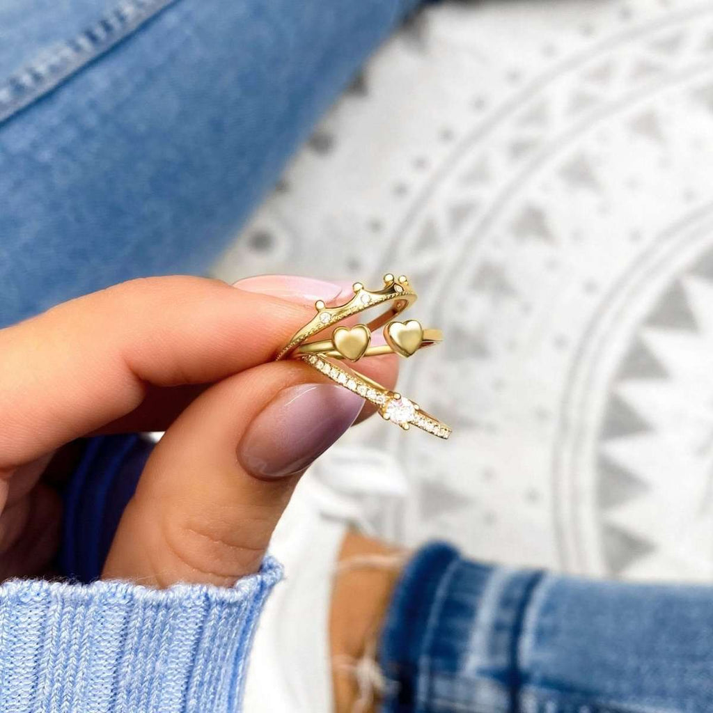 Anillo Duplo Corazón