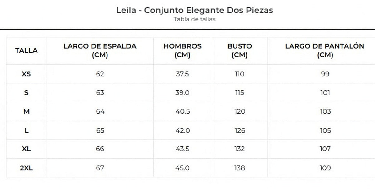 Lana - Conjunto Elegante Dos Piezas