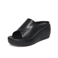 Elisa - Zapatos de tacón con cuña cómodos y suela gruesa
