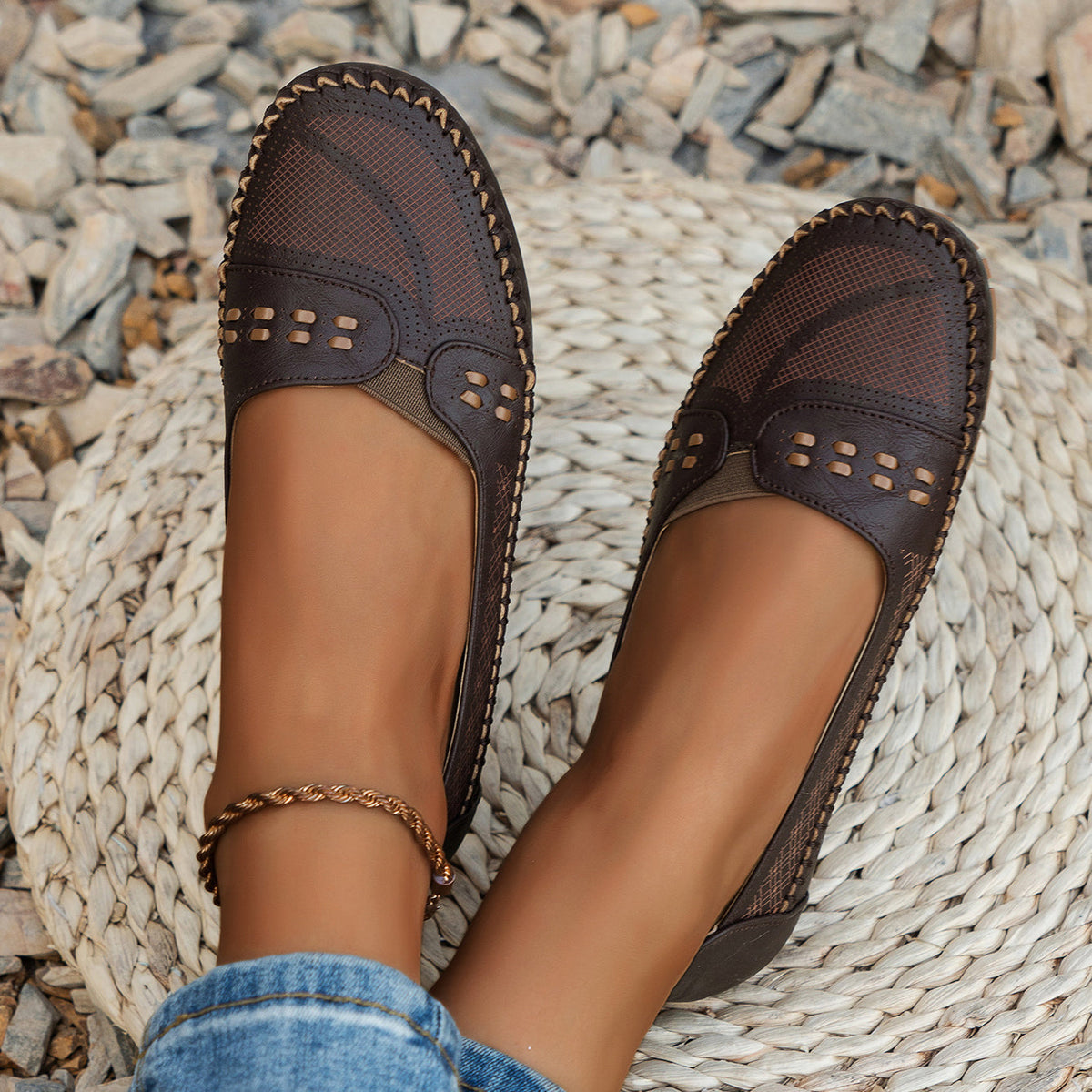 Zapatos ortopédicos transpirables para mujer con plantilla cómoda