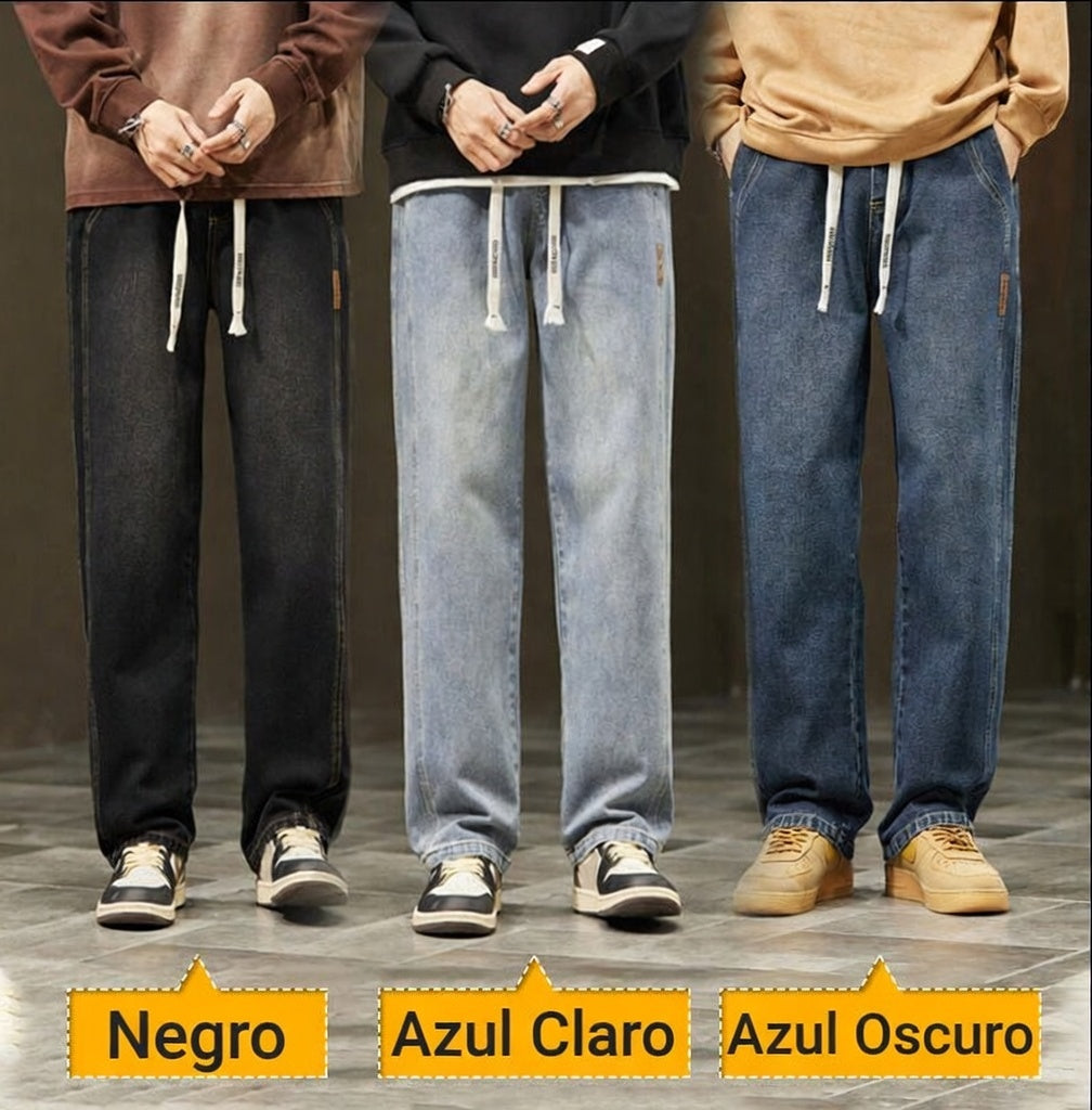 Carlos- Vaqueros anchos y rectos para hombre