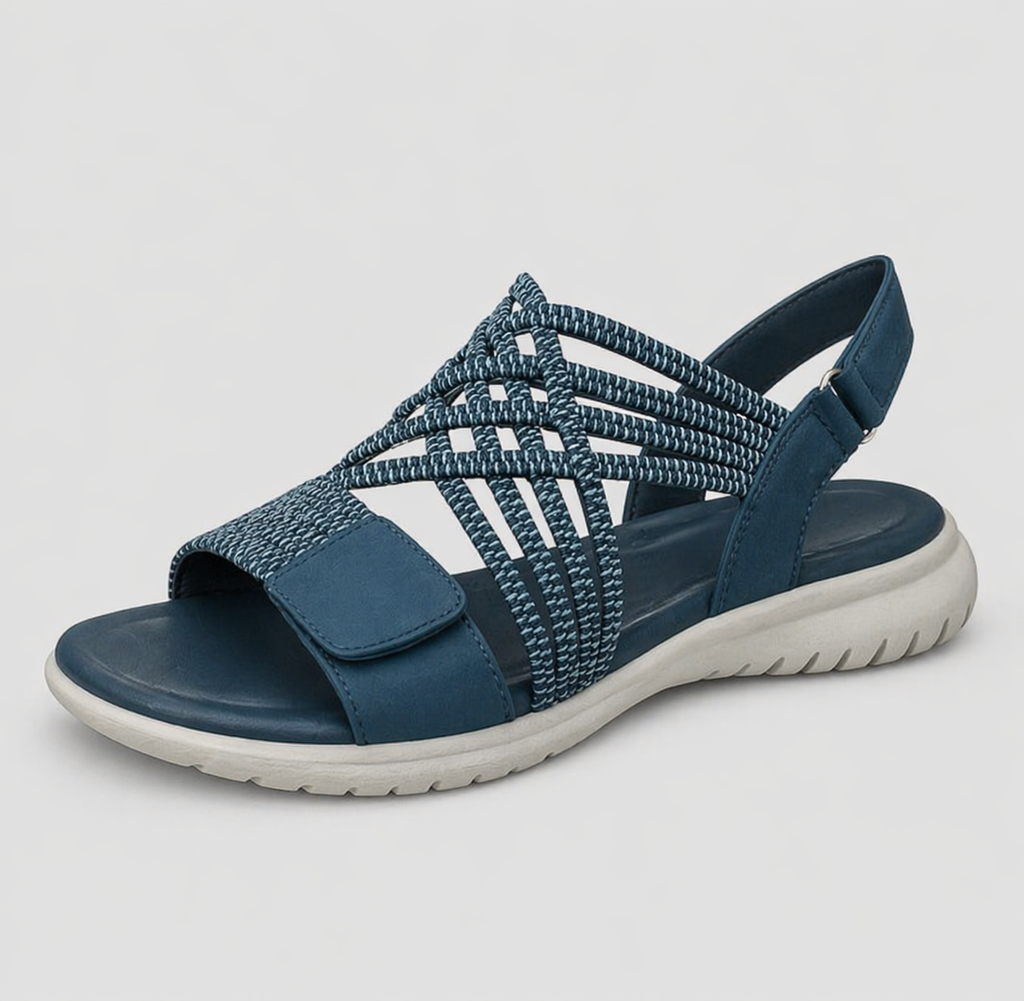 Sandalias para mujer con correas trenzadas ajustables
