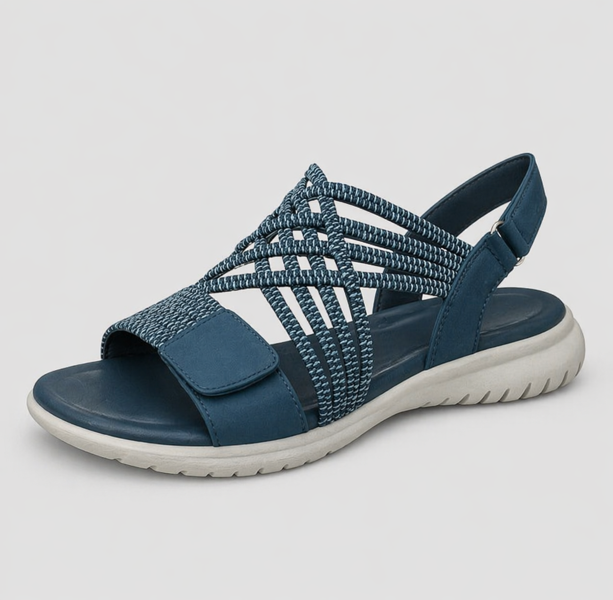 Sandalias para mujer con correas trenzadas ajustables