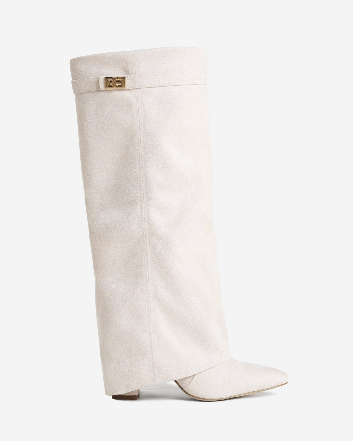 Botas altas de ante Lavista - Crema