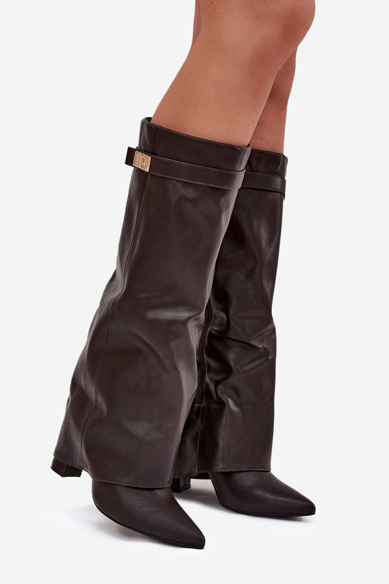Botas de cuero Lavista altura de la rodilla - Marrón