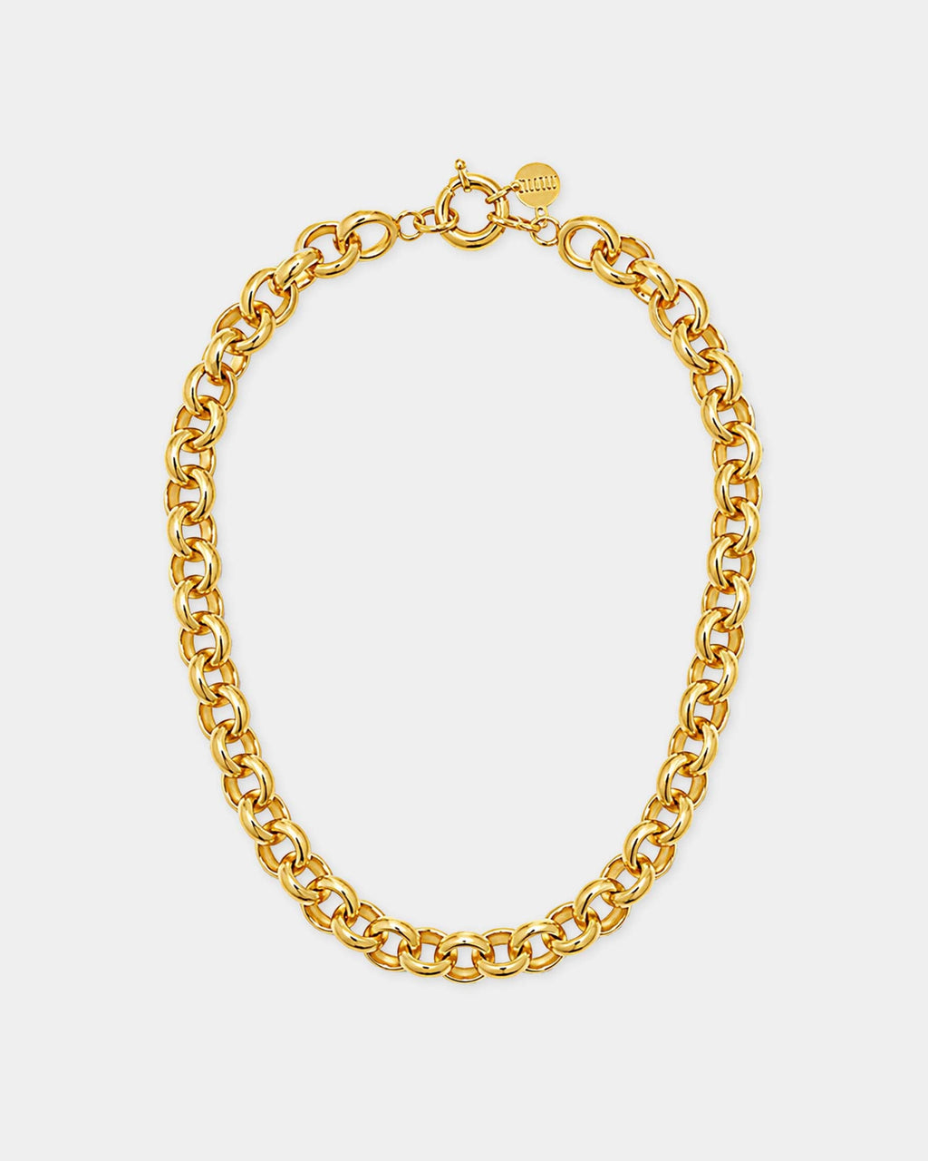 (WH) Collar Big Round Chained