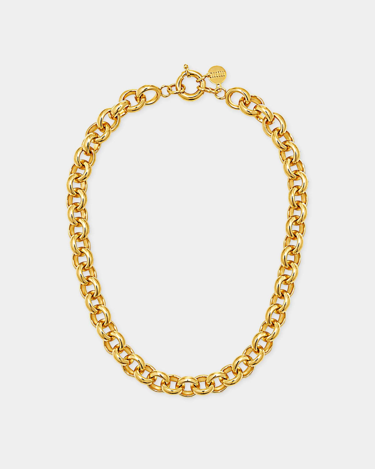 (WH) Collar Big Round Chained