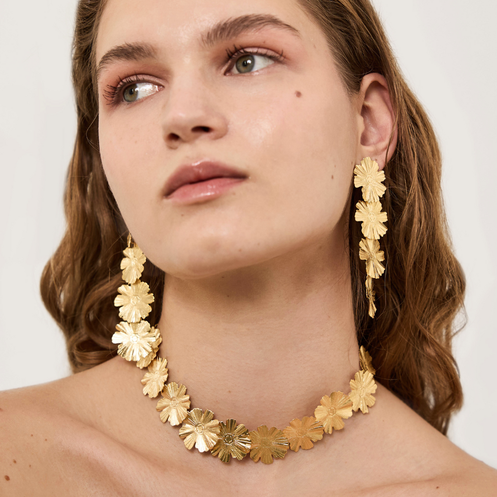 (WH) Choker Sunflower