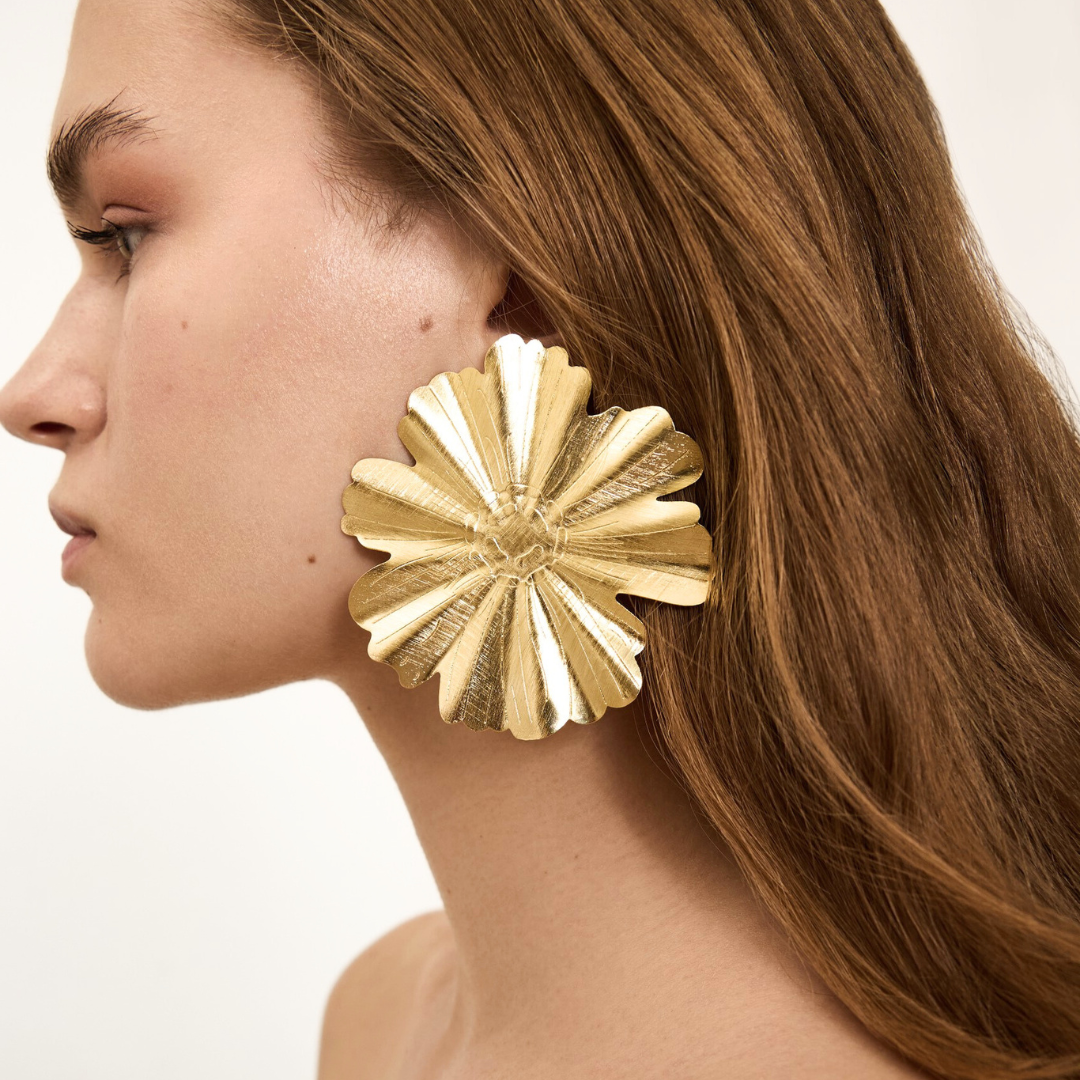 (WH) Pendientes Maxi Sunflower