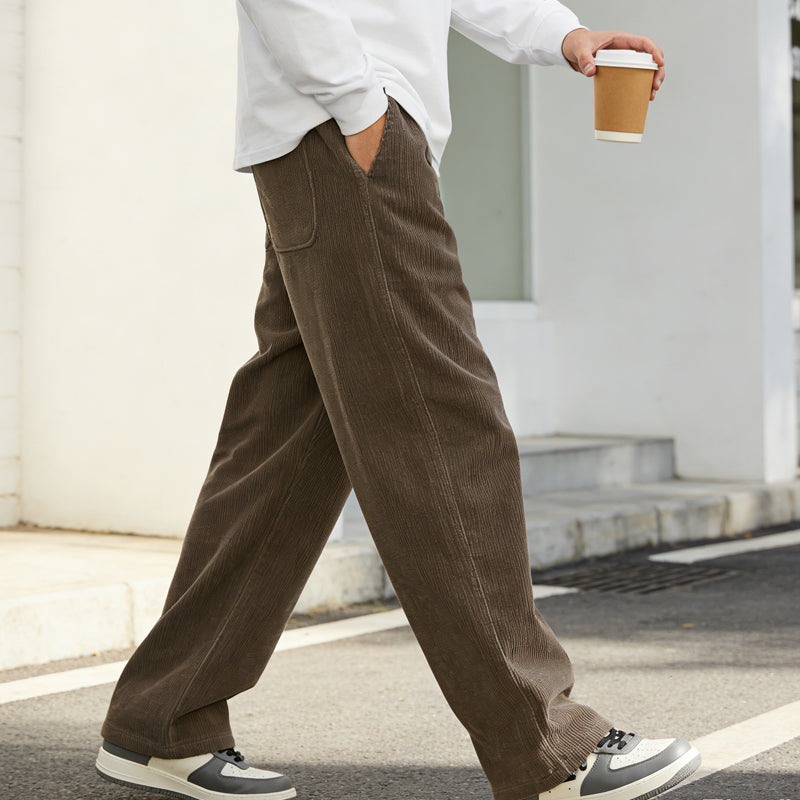 David- Pantalones de hombre con corte holgado