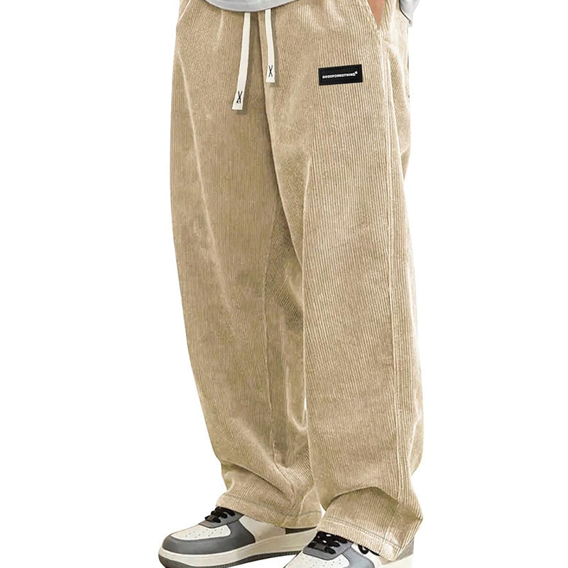 David- Pantalones de hombre con corte holgado