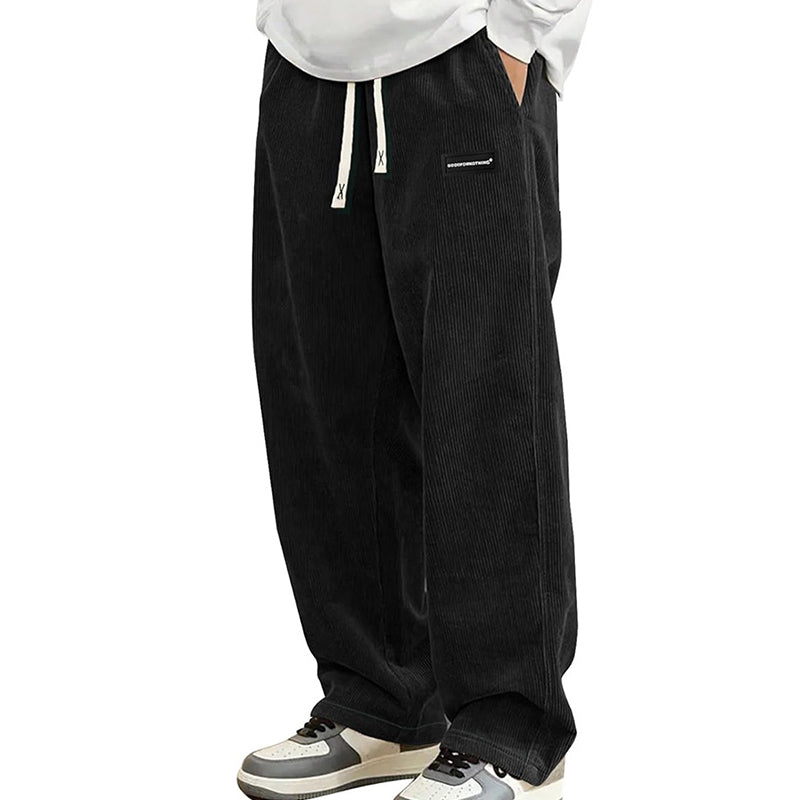 David- Pantalones de hombre con corte holgado