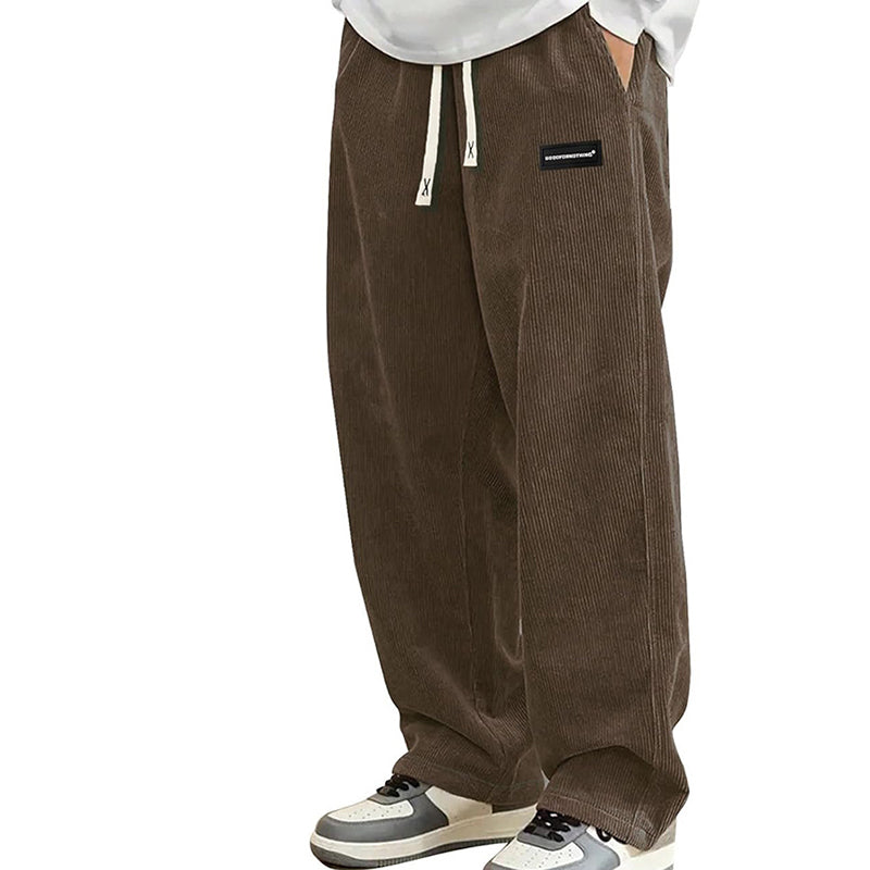 David- Pantalones de hombre con corte holgado