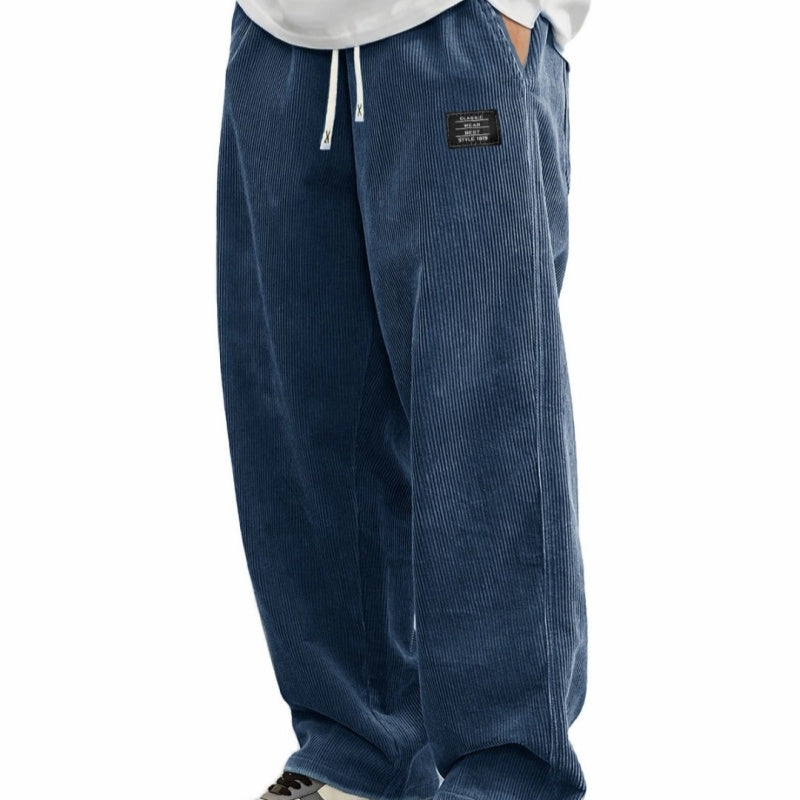 David- Pantalones de hombre con corte holgado