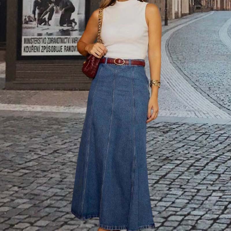 Tania- Falda vaquera azul