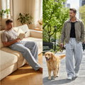 Elvis- Pantalones Holgados con Cordón y Bolsillos