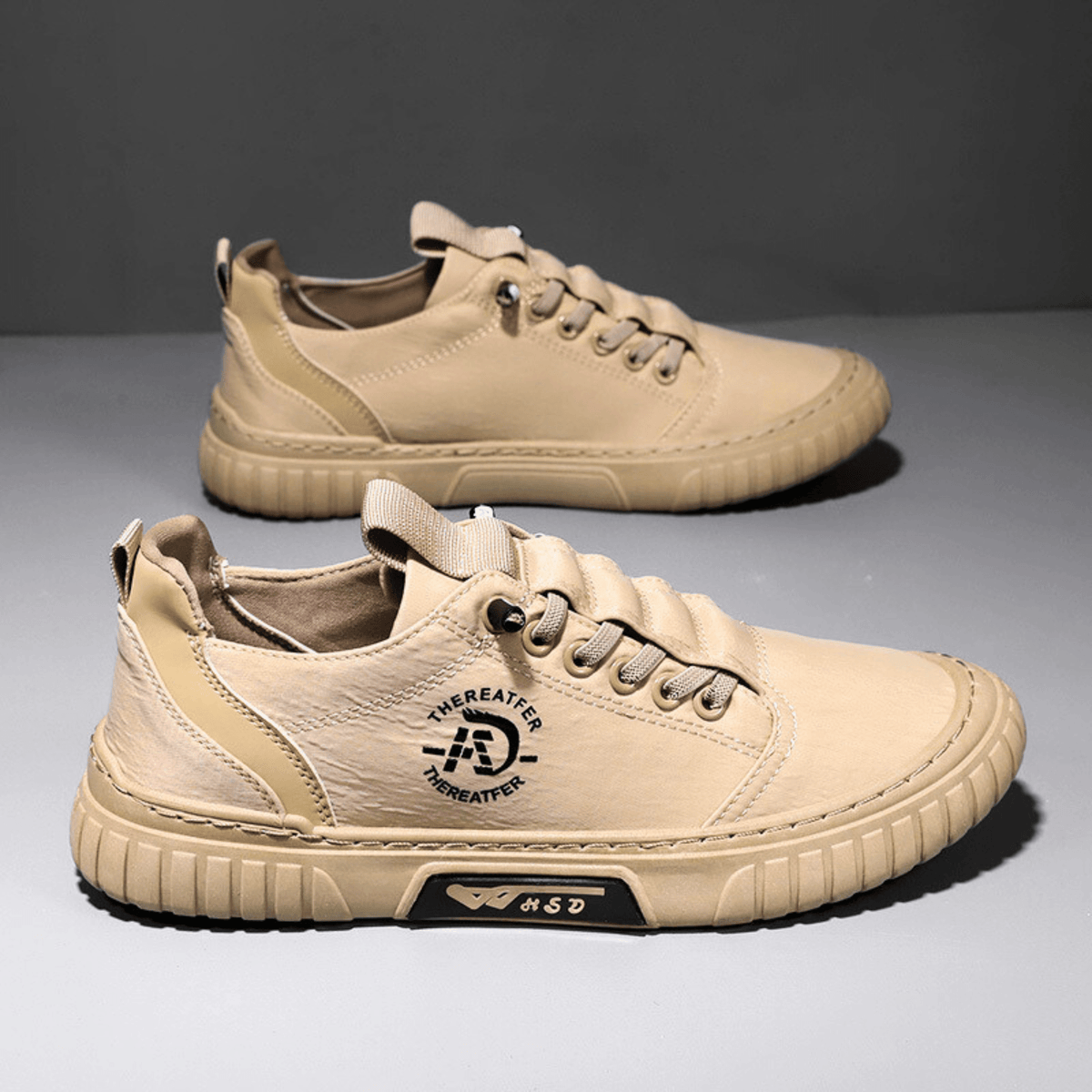 Zapatillas de hombre casuales ligeras con suela gruesa