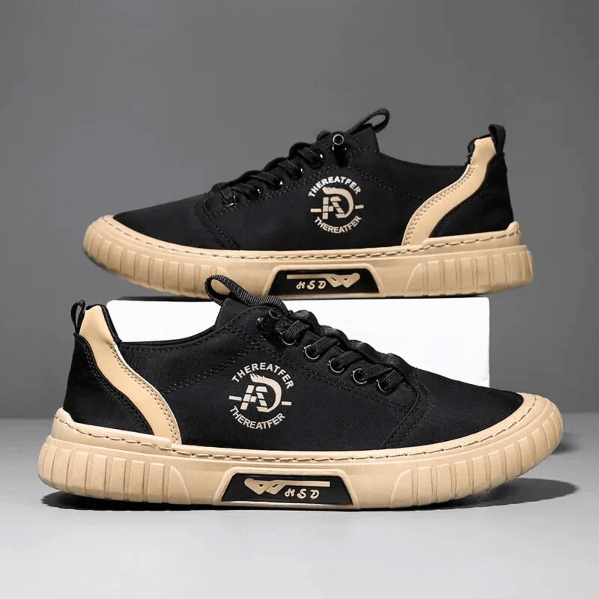 Zapatillas de hombre casuales ligeras con suela gruesa